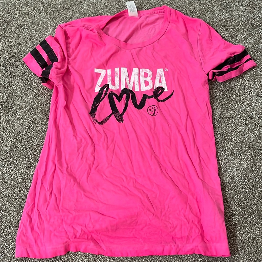 Pink zumba tee